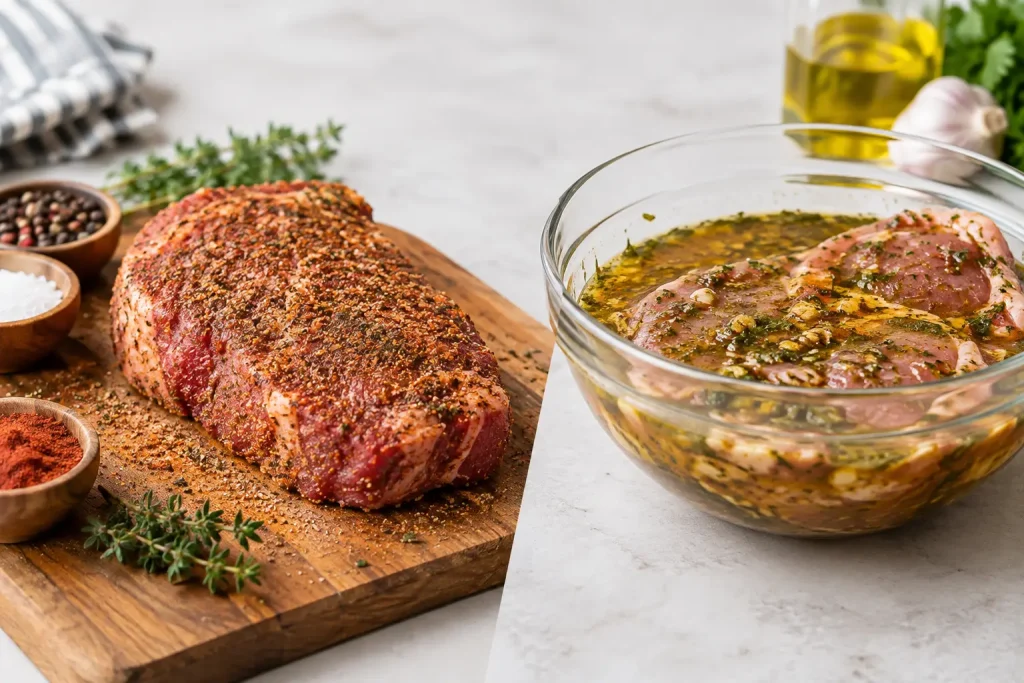 Dry Seasoning Versus Marinade: Which Wins?