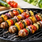 Grill Vegetable Kebabs That Cook Evenly